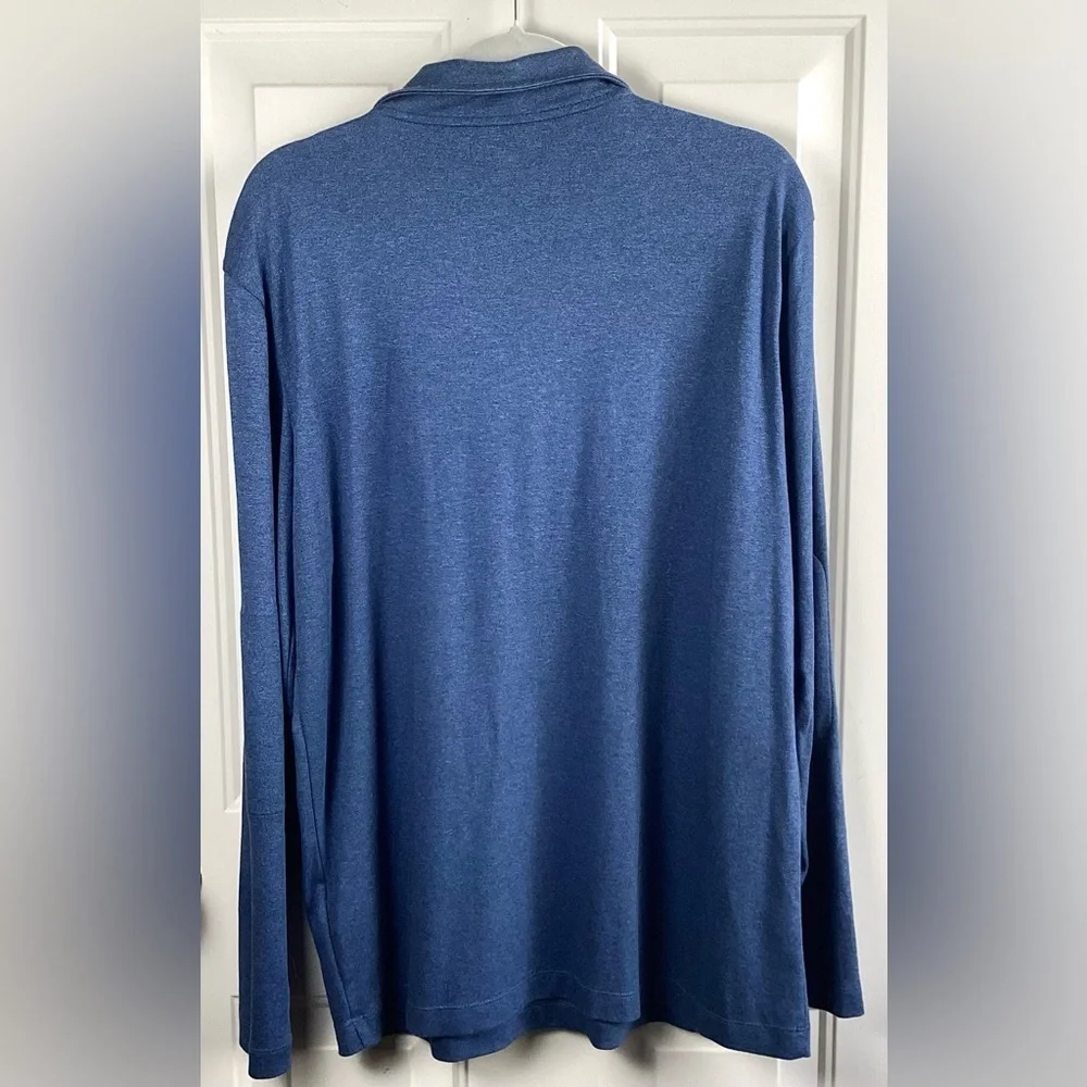 Banana Republic LUXURY TOUCH Large PERFORMANCE HALF ZIP Collared SHIRT